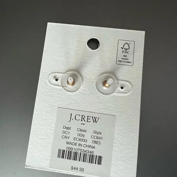 Elegant Gold Crystal Earrings - Picture 6 of 6